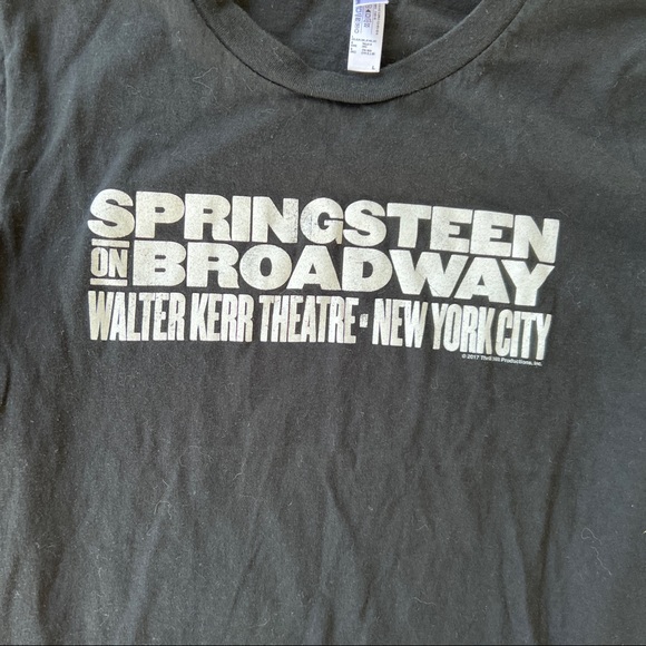 Bruce Springsteen Broadway tour shirt Walter Kerr theater black youth L or XS - Picture 2 of 6